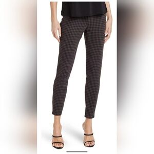 SPANX Black and Gray Houndstooth Ankle Cropped Pants
